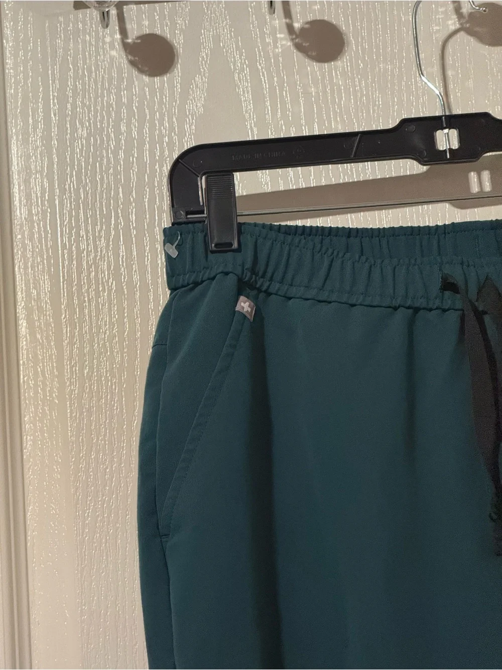 Figs Women’s Jogger Pants in Teal Green with Drawstring